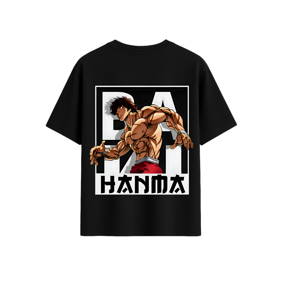 BAKI 001 OVERSIZED PRINTED T-SHIRT