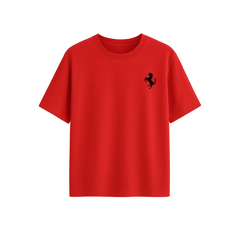 FERRARI OVERSIZED PRINTED T-SHIRT