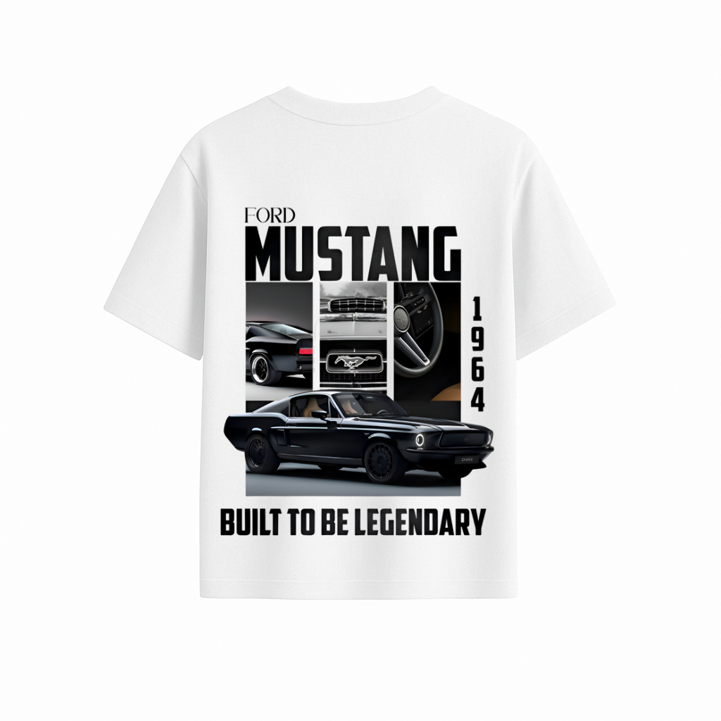 FORD MUSTANG OVERSIZED PRINTED T-SHIRT